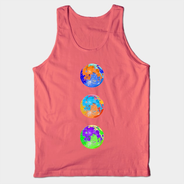 Moon Saturation Tank Top by Jokertoons